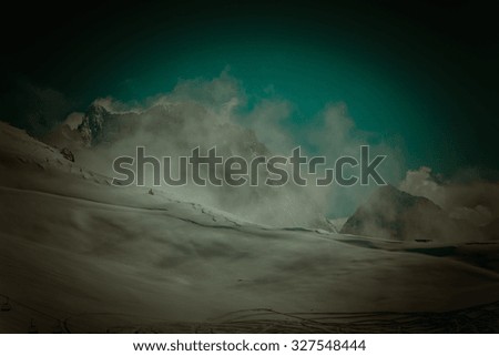 Similar – Foto Bild Der höchste Berg Deutschlands. Die Zugspitze.