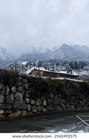 Winter in the mountins of the tyrolean alps