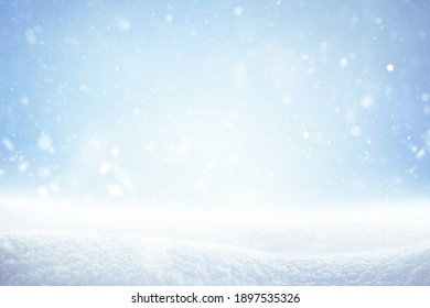 winter nature snowfall background with copy space - Powered by Shutterstock