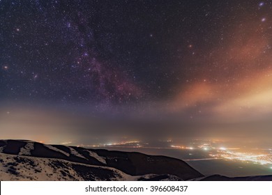 Winter Night Sky
 - Shutterstock ID 396608437