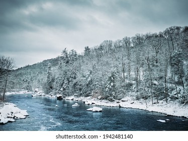 Winter At Ohiopyle State Park In Pennsylvania 