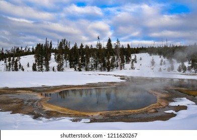 Winter At Old Faithful Area