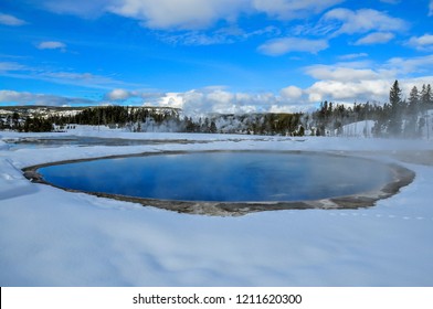 Winter At Old Faithful Area