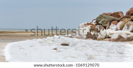 Winter on the beach in Cape Cod