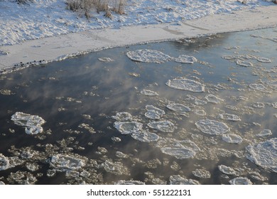 Winter on bridge