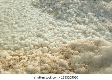 Winter On Lake Michigan The Waves Create Unique Snow Balls Near The Shore