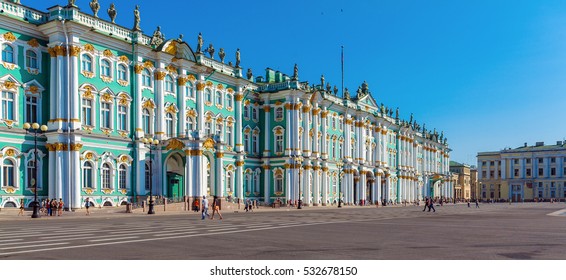 Winter Palace At Day, Saint Petersburg, Russia