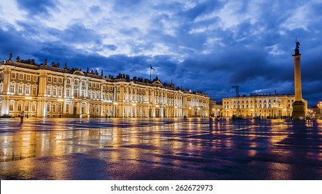 The Winter Palace On Palace Square, St. Petersburg