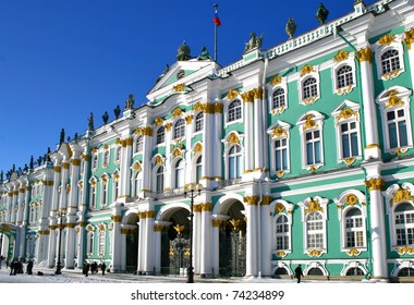 Winter Palace In Saint Petersburg, Russia