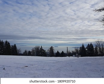 Winter Panorama On Mariborsko Pohorje.