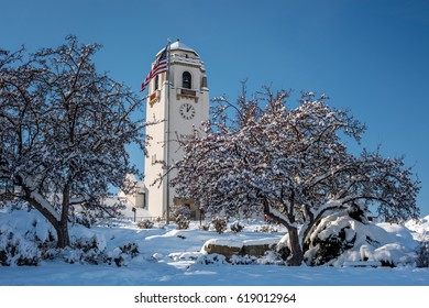 Winter Park In Boise Idaho With Depot