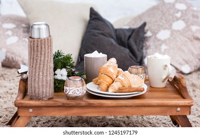 Winter Picnic In The Forest