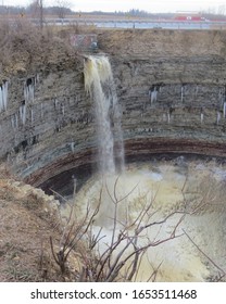 Winter Plunge Waterfall Icy Bottom