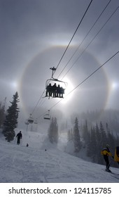 Winter Rainbow At Alta Ski Resort, Utah