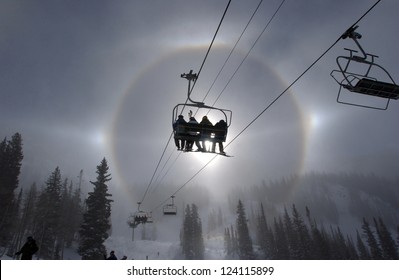 Winter Rainbow At Alta Ski Resort, Utah