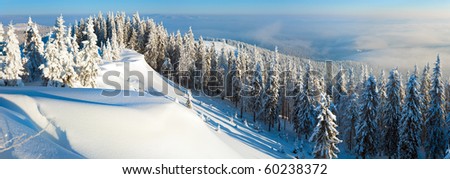 Similar – Snow-covered mountains