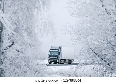 Winter Road Transportation Truck.