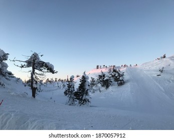 Winter In Rukatunturi, Northern Finland