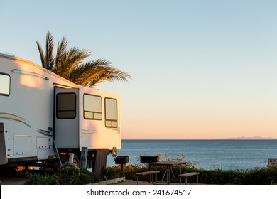 Winter RV Camping On Cost Of California.