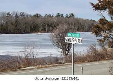 Winter In Rye New Hampshire USA