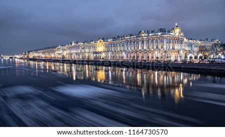 Winter in Saint-Petersburg, Neva river