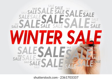 WINTER SALE words cloud, business concept background - Powered by Shutterstock