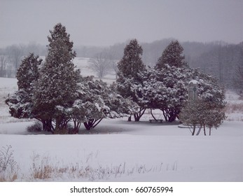 Winter In Saratoga National Historical Park