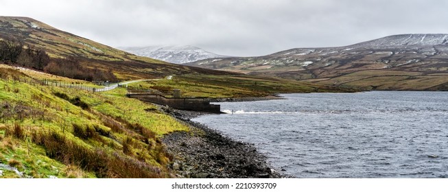 Winter At Scar House Reservoir, Upper Nidderdale, North Yorkshire,UK