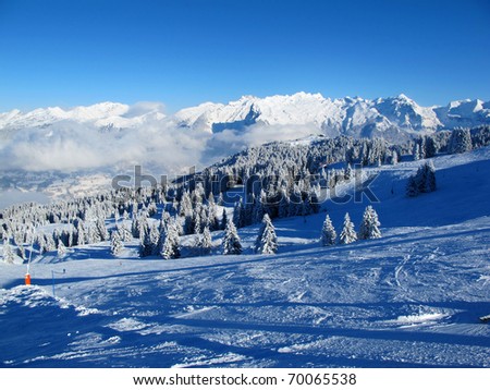 Similar – winter landscape Forest