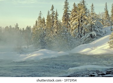 Winter Scenic Near Killarney Ontario