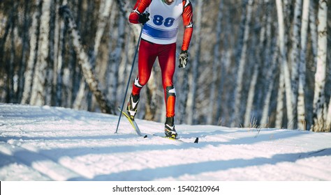 Winter Ski Marathon Athlete Skier Classic Style