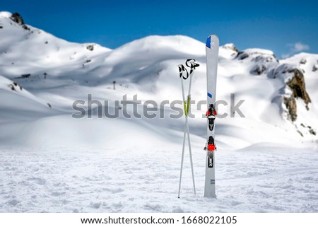 Similar – Image, Stock Photo ski-cross Style Joy