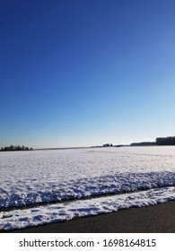 Winter Sky In Dorchester County Maryland