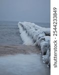 winter, snow, icicles, ice, frozen bay, ice landscape, nature, cold weather, frosty scene,  wonderland, frozen water, icy shore, picturesque winter, snowy, outdoors, ice formations