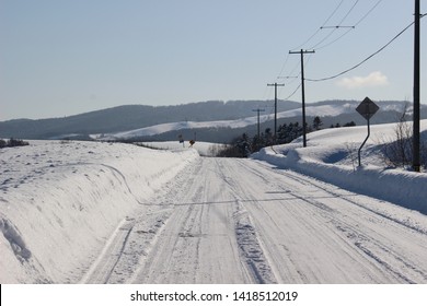 Winter Snow Scene In Hokkaido Japan