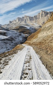 winter snow-covered road