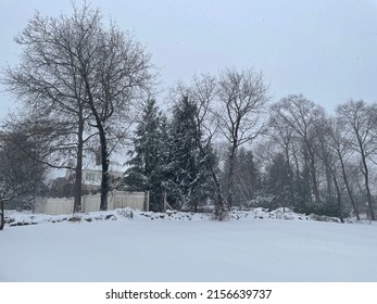 Winter Snowy Day In Connecticut