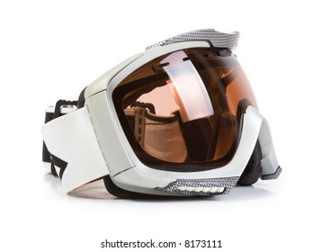 Winter sport glasses. Isolate on white baskground. - Shutterstock ID 8173111