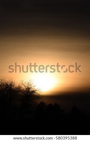 Winter Sunset Light