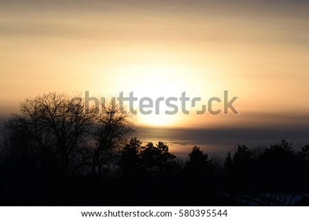 Winter Sunset Light