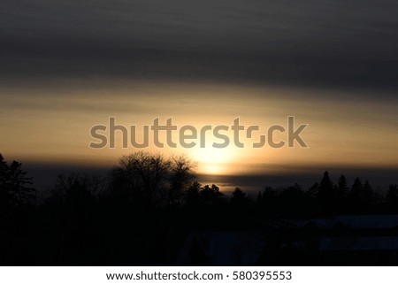 Winter Sunset Light