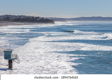 Winter surf in Encinitas CA