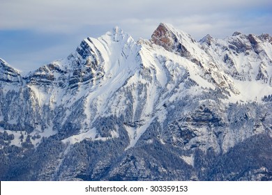 Winter In The Swiss Alps, Switzerland