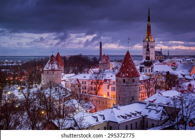 Winter In Tallinn Old Town