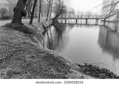 winter time at gemen castle in westphalia