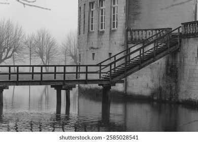 winter time at gemen castle in westphalia