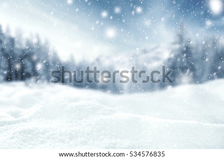 winter time and snow space 