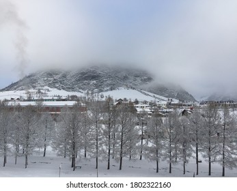 Winter View Of Bulgan Mountain In Arkhangai Province