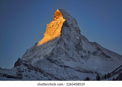 Winter View Of Matterhorn, Zermatt / Switzerland