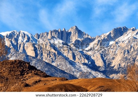 Winter view of the Mt. Whitney
